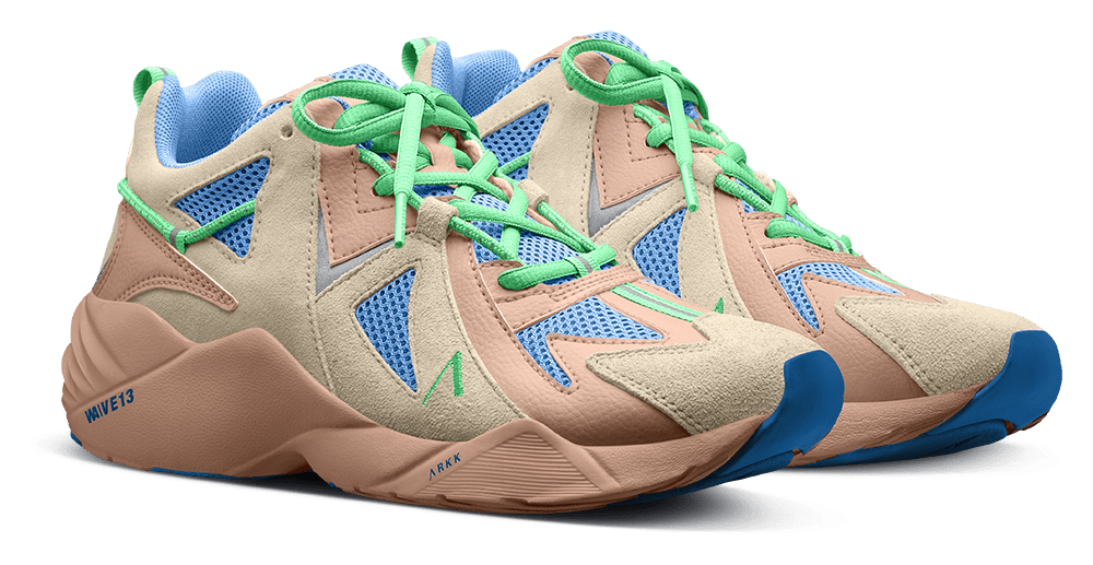 ARKK Collection Tuzon Suede W13 | Dusty Brown Baby Blue | Women Tuzon